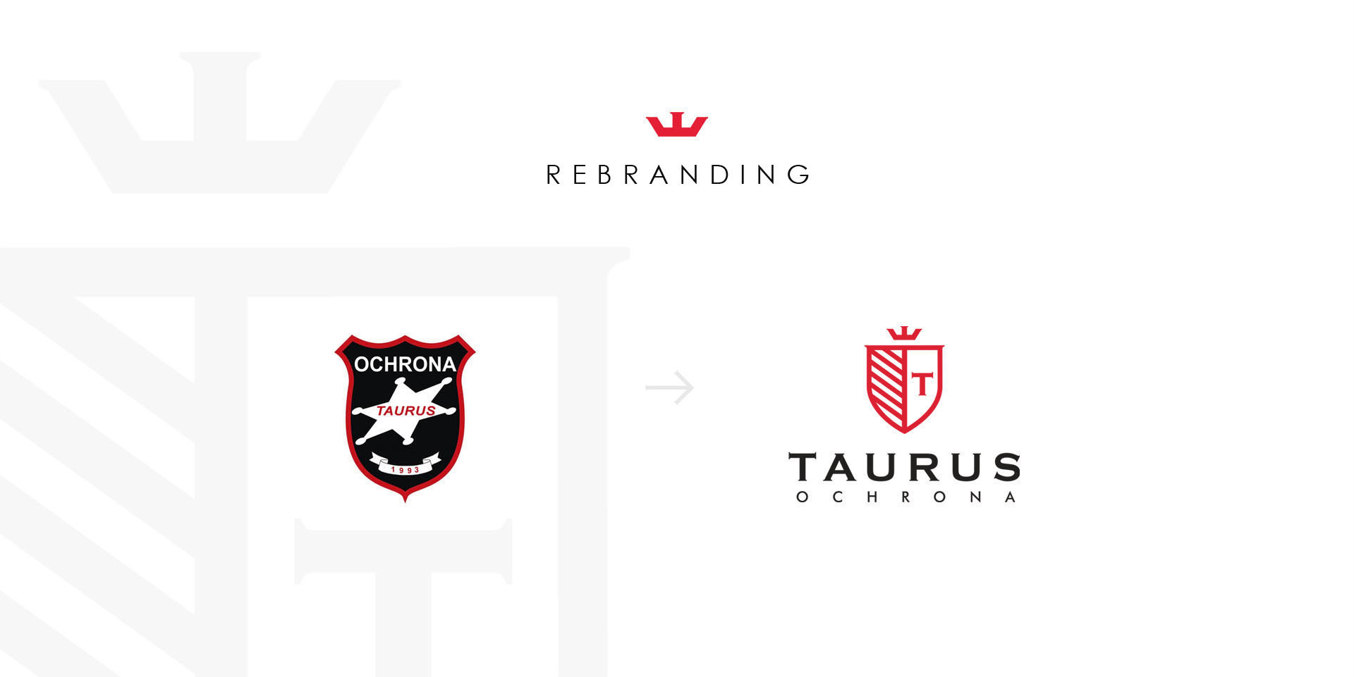 Rebranding logo firmy ochroniarskiej