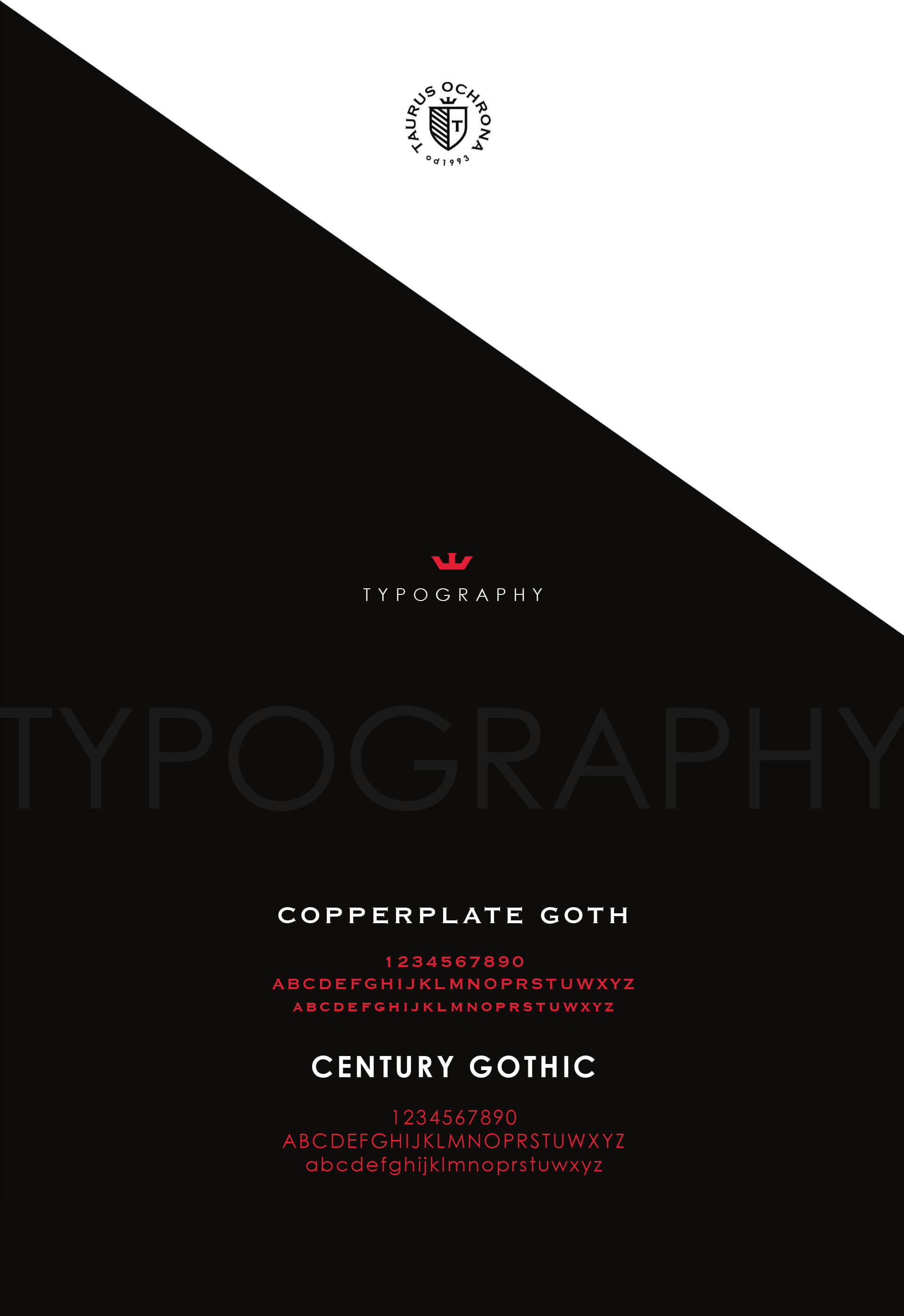 Typografia użyta w Brandingu